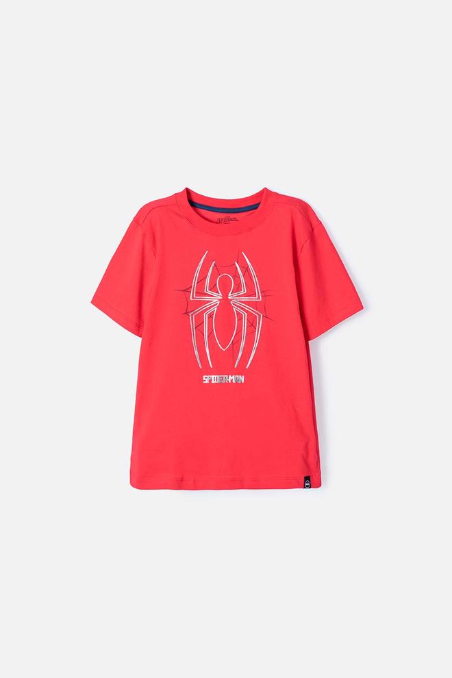 Oferta de Camiseta de Spiderman manga corta roja para niño por $43992 en MIC