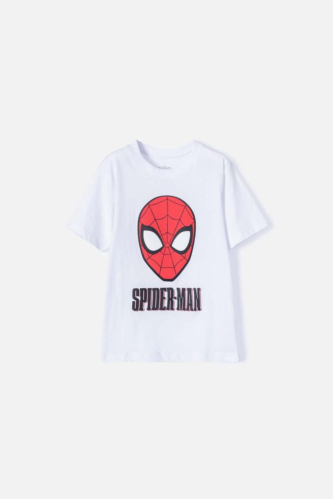 Oferta de Camiseta de SpiderMan manga corta blanca para niño por $38493 en MIC