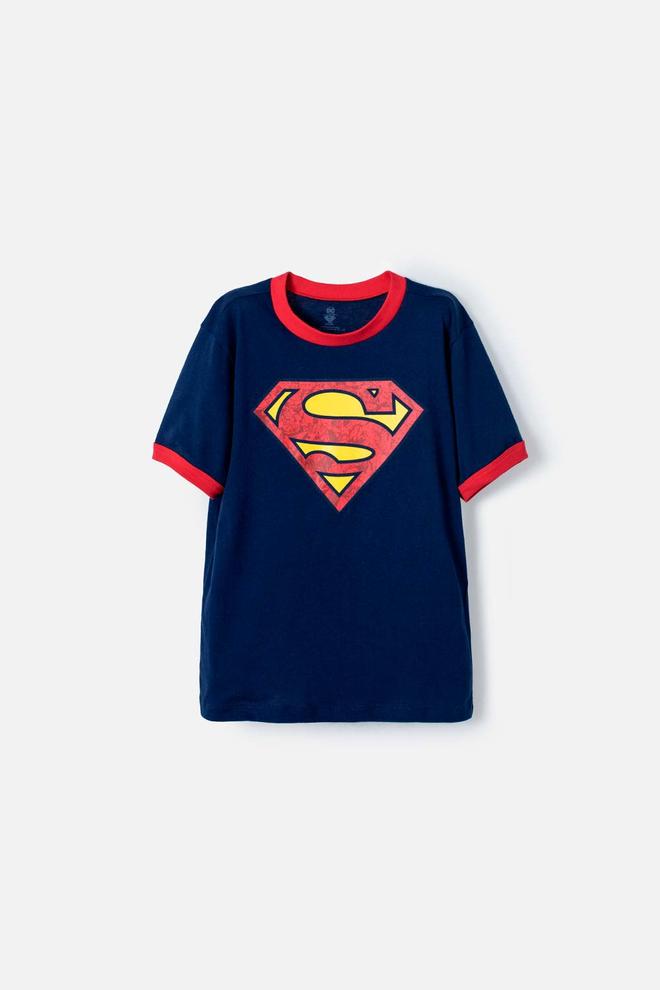 Oferta de Camiseta de Superman manga corta azul y rojo para niño por $38493 en MIC