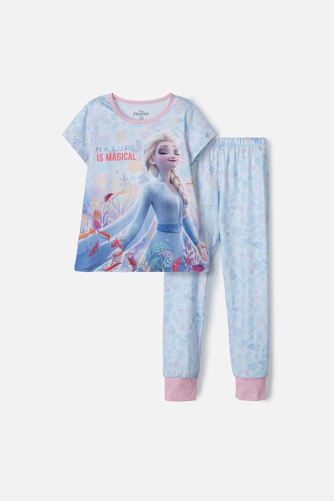 Oferta de Pijama Frozen De Pantalón Azul y Rosado Para Niña por $76993 en MIC