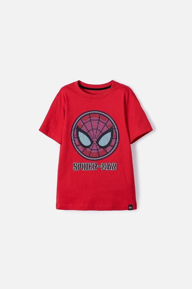 Oferta de Camiseta de Spiderman roja manga corta para niño por $51992 en MIC