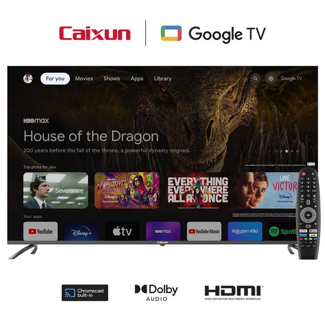 Oferta de Televisor Caixun 65 Pulgadas UHD Smart Google TV C65Vaug por $2396953 en Olímpica