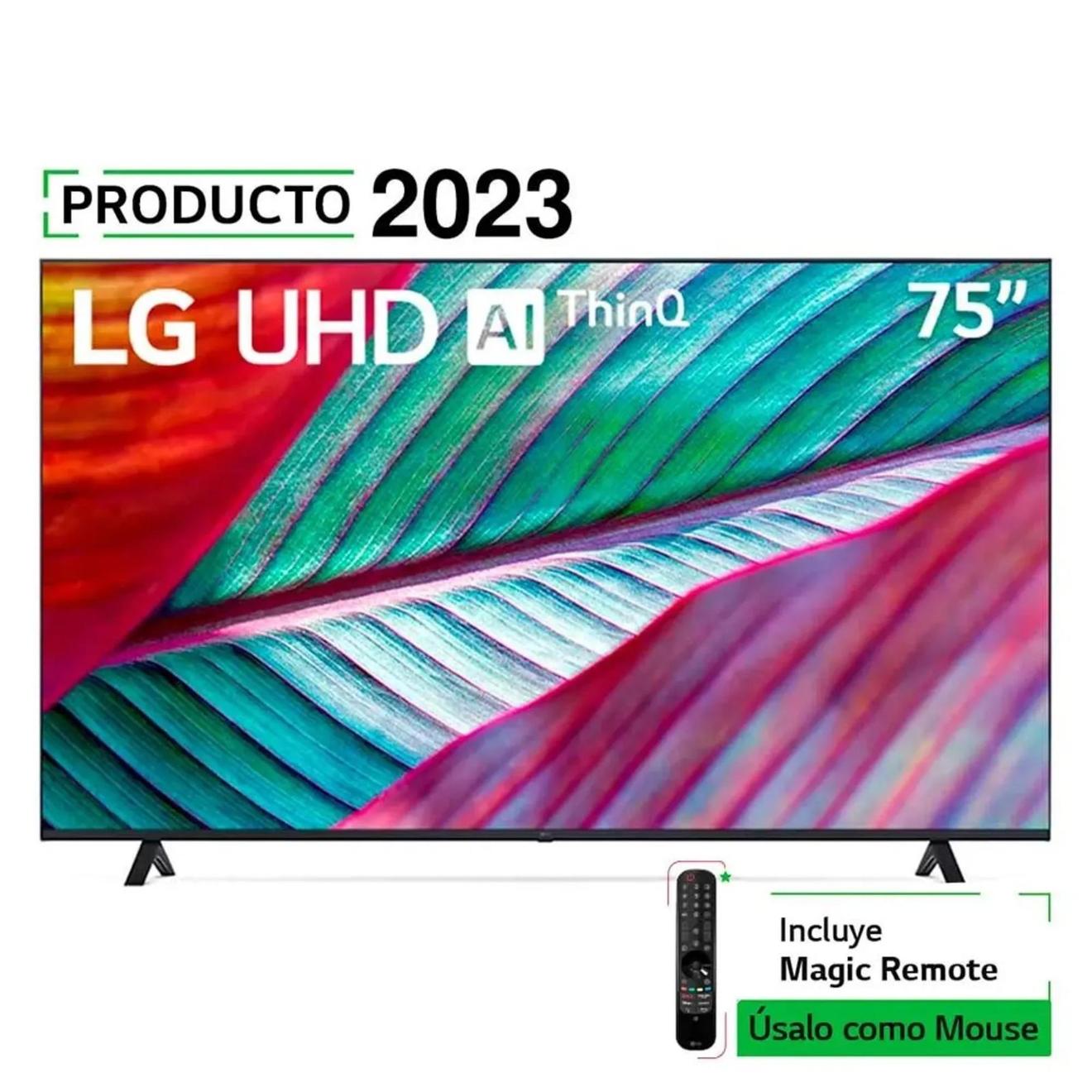 Oferta de Televisor LG 75 Pulgadas Smart Tv 4k UHD Ai ThinQ Incluye Control Magic por $3964900 en Olímpica